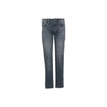 EMPORIO ARMANI Logo patch Cotton blend Tapered Jeans