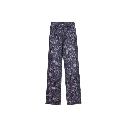 VANN VALRENCÉ Jeans Unisex Denim Purple
