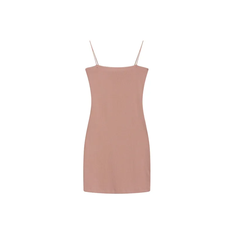PLANE DRIFT Slip Dress Women's Nude Pink-1