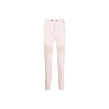 BALMAIN Knitted Sweatpants Men Light Pink