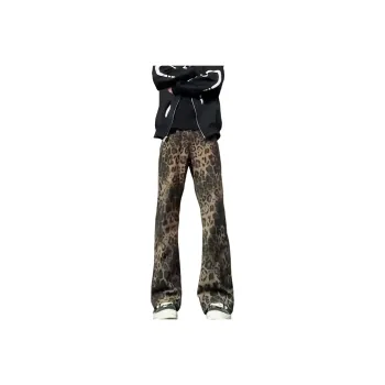 COMXZ Jeans Unisex Leopard Print