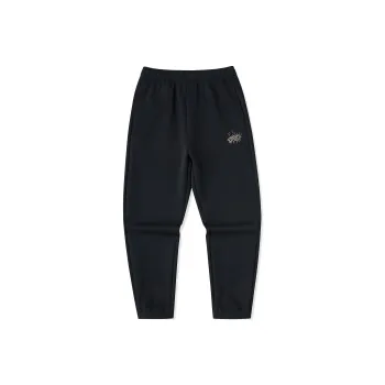 Erke Knitted Fabric Pants Men's Jet Black