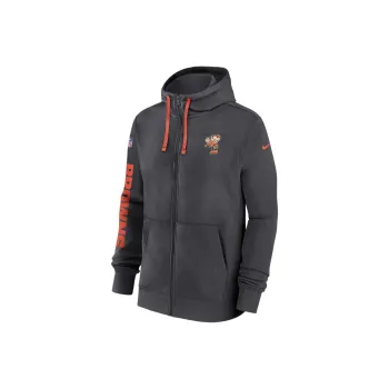 Nike Cleveland Browns Sideline Team Issue Club Men's Nike Full Zip Hoodie