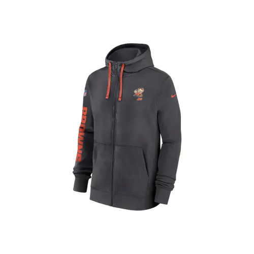 Nike Cleveland Browns Sideline Team Issue Club Men's Nike Full Zip Hoodie