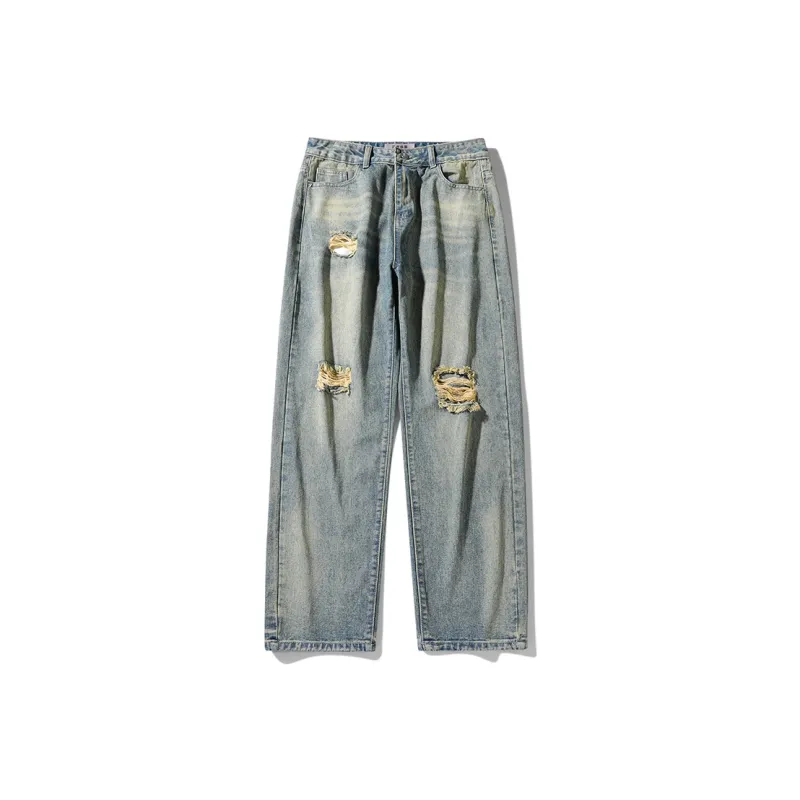 FAIRWHALE Jeans Unisex Vintage Blue-3