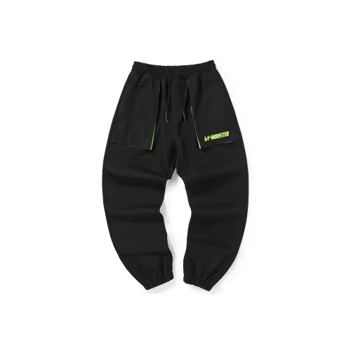 BIRDTALK Knitted Sweatpants Unisex Black
