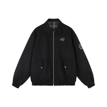 MATCHA STORY College Series Jackets Coats Unisex Black