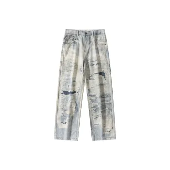 YINLEI Jeans Men Light Blue