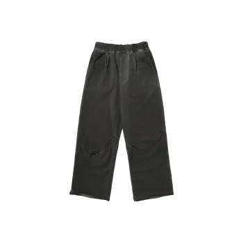 THUG CLUB x FILA Knitted Sports Pants Unisex Charcoal Gray