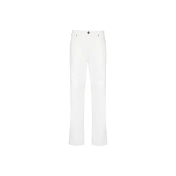 BALMAIN Logo embroidered Straight leg Jeans