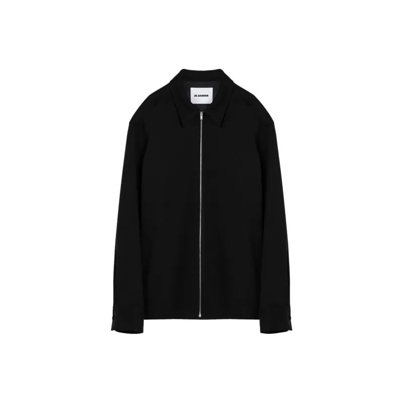 JIL SANDER Long Sleeved Gabardine Shirt-0