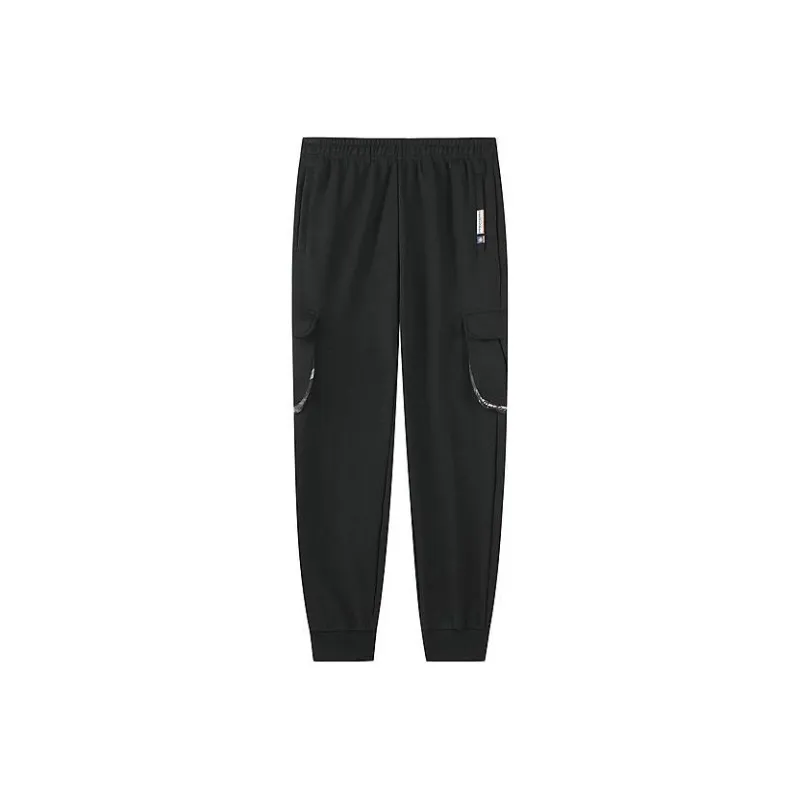 361° Life Collection Knitted Sports Pants Men's Pure Black-0