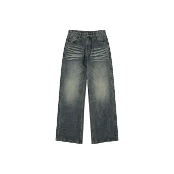 Ghost Mask Jeans Unisex Vintage Blue