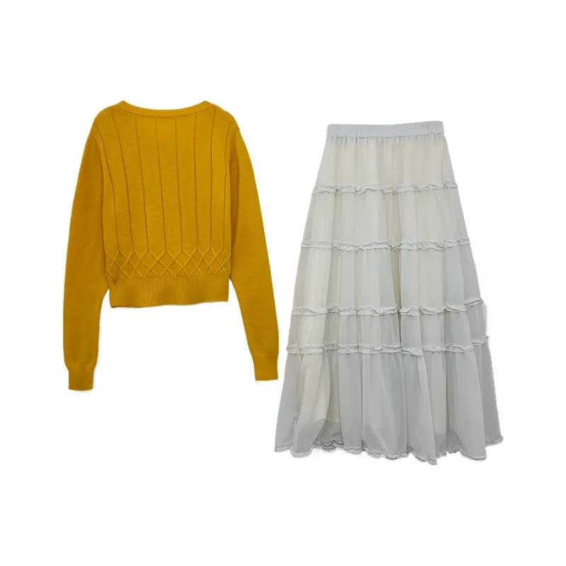 Icicofficial Two Piece Skirt Sets Women's-1