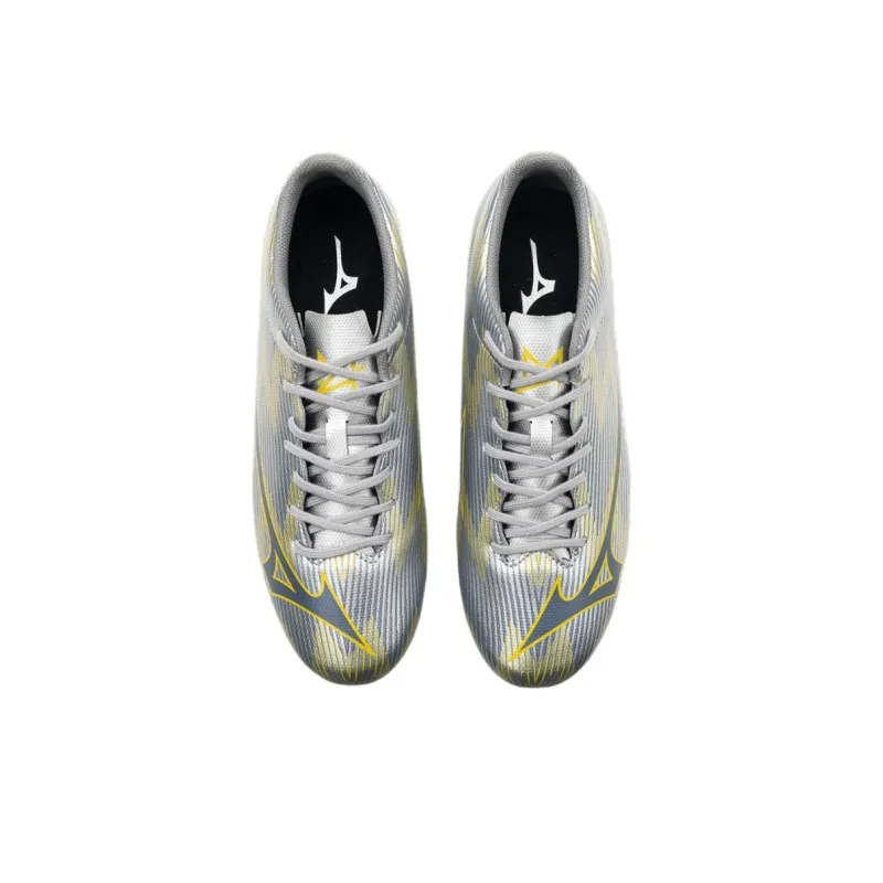 Mizuno Alpha 2 AG Rubber Short Studs Anti Slip Wear Resistant Soccer Shoes Men's Silver-2