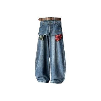 RASHOMONG Jeans Unisex Blue