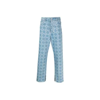 NANUSHKA Monogram print Straight leg Jeans