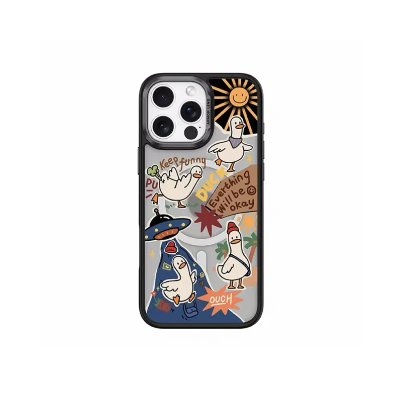 Comma TPU+PC+Magnet Material Cartoon, Impact Resistant Case Phone Cases Compatibility With IPhone 16 Collection-1