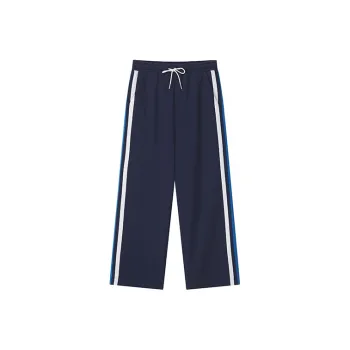 YOSHIYOYI Knitted Sweatpants Unisex Navy Blue