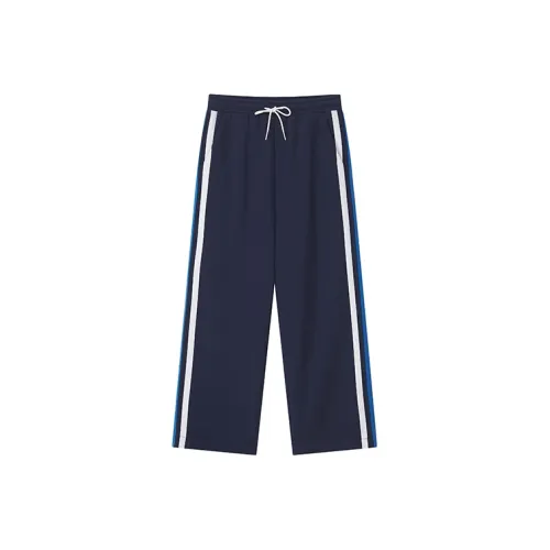 YOSHIYOYI Knitted Sweatpants Unisex Navy Blue