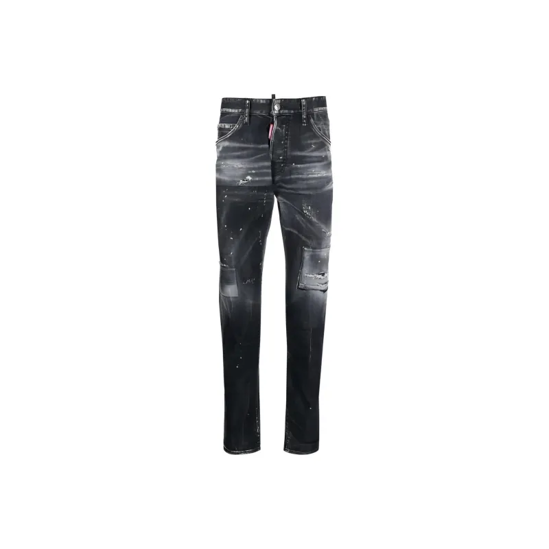 DSQUARED2 Low rise Distressed Skinny Jeans-0