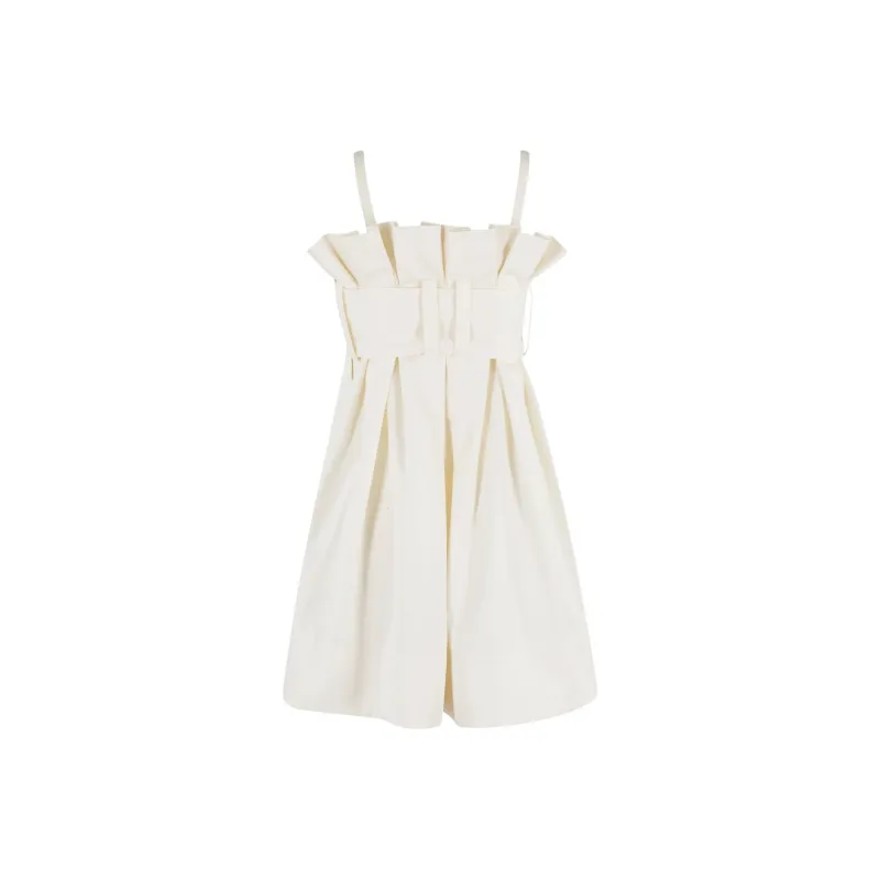 JW Anderson Belted Pleated Mini Dress-1