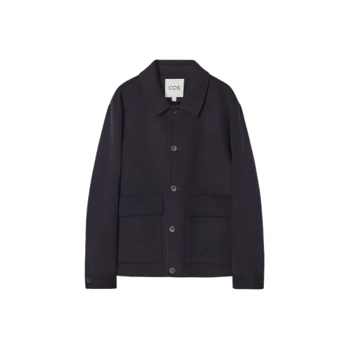 COS Jackets Coats Men's Navy Blue