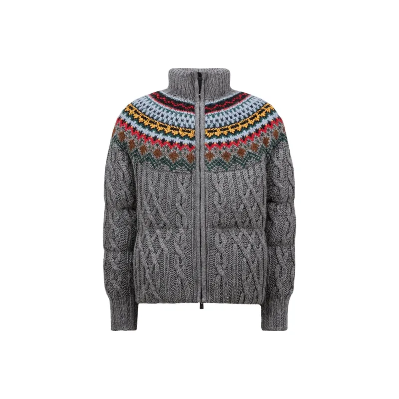 Moncler Grenoble Gerlos Jacquard Zipped Knit Down Jacket-0
