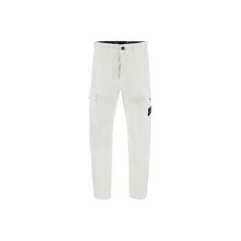 STONE ISLAND Cargo Pants Men's White