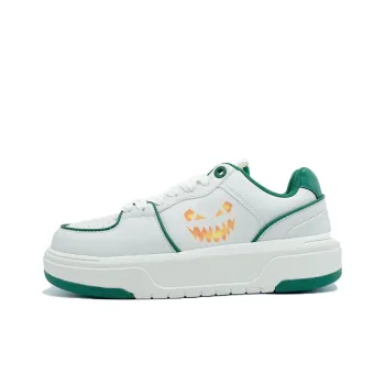 PAIN OR PLEASURE Skateboard Shoes Unisex White Green