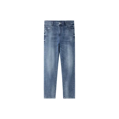 HLA Jeans Men Cooling Blue Gray Denim Gradient Medium 68