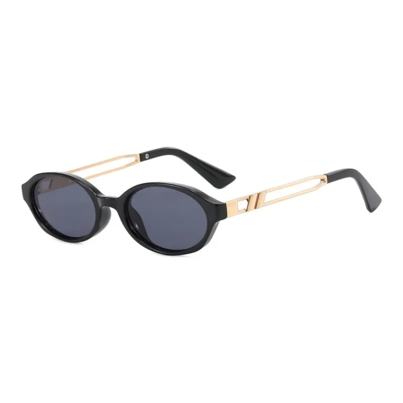 VERENA REINE PC Metal Oval Sunglasses Unisex-0