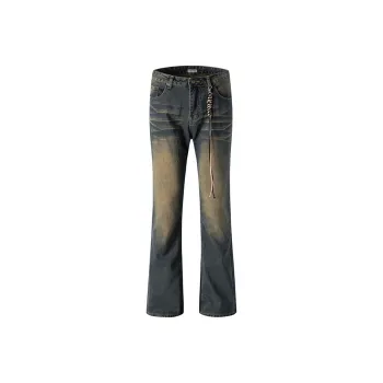 PISYPOX Jeans Unisex Vintage Blue