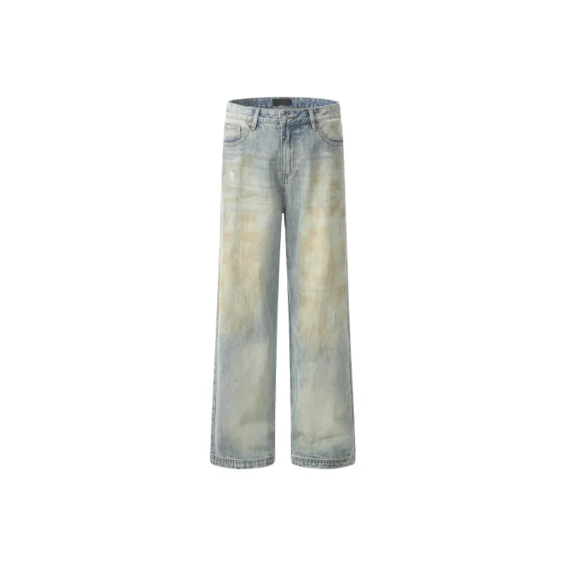 GBXM Jeans Unisex Dirty Mud Blue-0