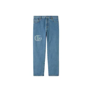 GUCCI Lasered Double G Denim Jeans
