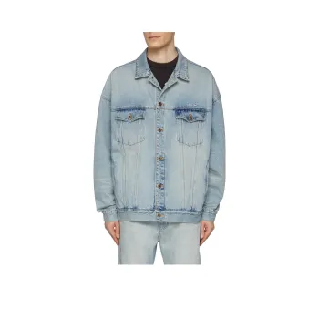 WE11DONE Shearling collar Denim Jacket