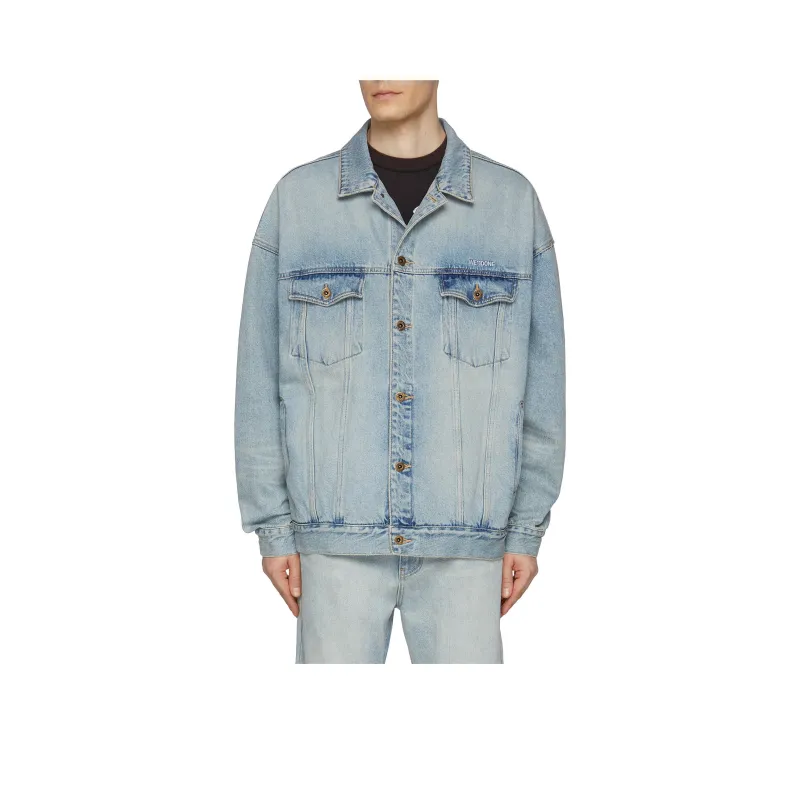 WE11DONE Shearling collar Denim Jacket-0