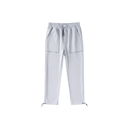 Torso Knitted Sweatpants Unisex Light Gray