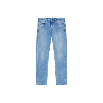 VERSACE Logo Patch Straight Leg Jeans