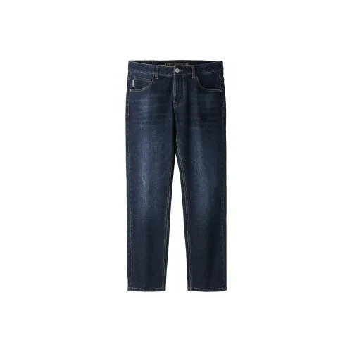 HLA Romance Of The Three Kingdoms Series Jeans Men Denim Blue Gradient Medium 93