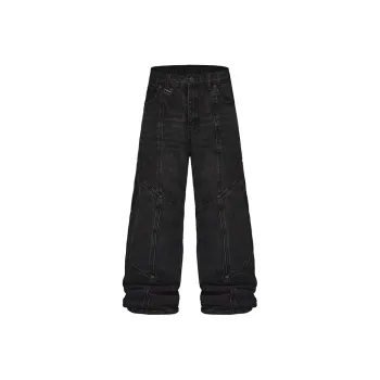 BLACK8 Mula Over Billionaire Jeans Unisex Black