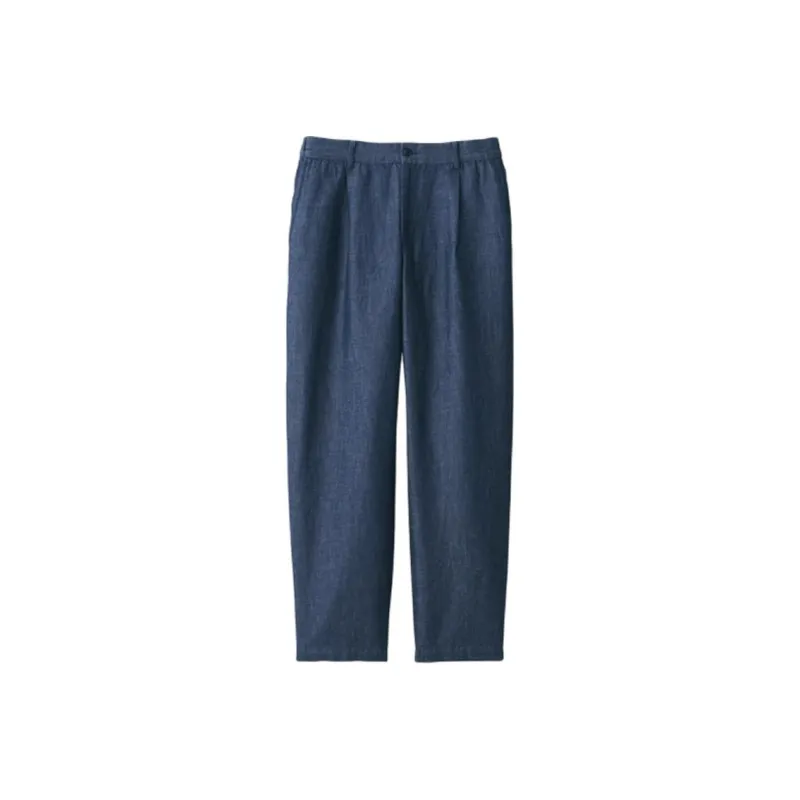 MUJI SS25 Jeans Men's Navy Blue-0