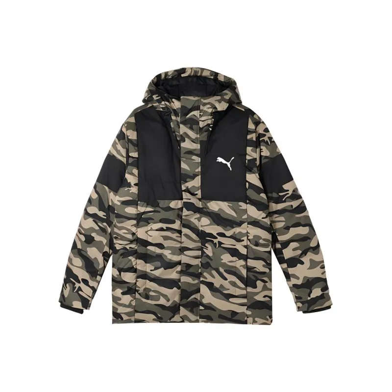 PUMA ProtectiveAOP DOWN JACKET Down Jacket Men's Black/Camouflage-0