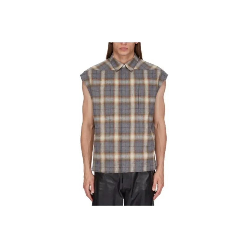 RICK OWENS Hollywood Sleeveless Jumbo Outershirt-0