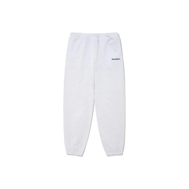 COVERNAT Knitted Sweatpants Unisex Lime Gray-0
