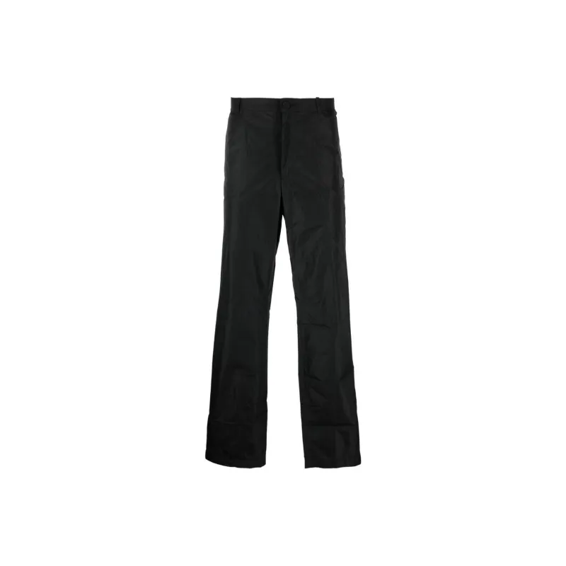 Balenciaga Crinkled Effect Straight Leg Trousers-0