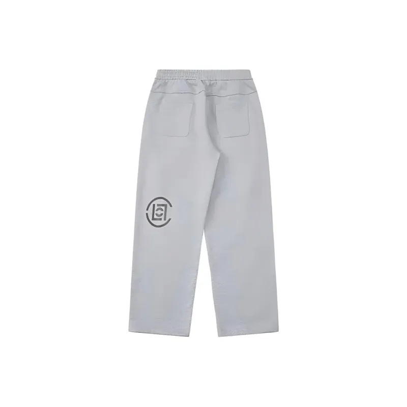 CLOT Kung Fu Series Knitted Sweatpants Unisex Gray-0