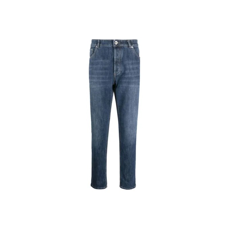 Brunello Cucinelli Slim cut Mid rise Jeans-4