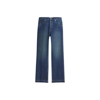 Lanvin Frayed Edge Straight Leg Jeans