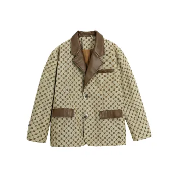 BJHG Jackets Coats Unisex Coconut Mocha Brown